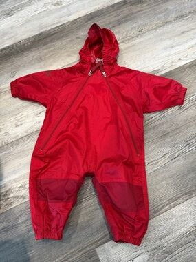 Tuffo Red Kids Raincoat - 12 Months